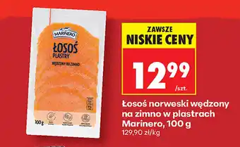 Biedronka Łosoś w plastrach Marinero oferta