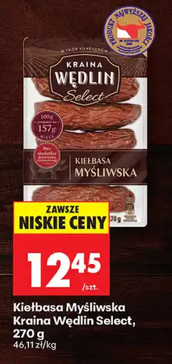 Biedronka Kiełbasa Myśliwska Kraina Wędlin Select oferta