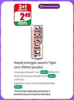 Dino Napój energetyczny Tiger Zero Peach oferta