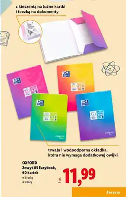 Lidl Okładka na zeszyt Oxford oferta