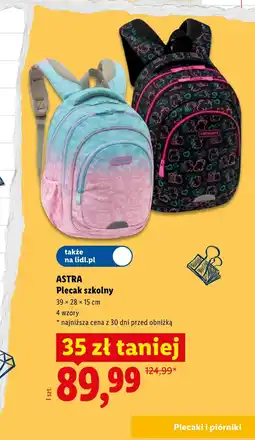 Lidl Plecak Astra oferta