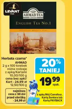 Carrefour Market Herbata Ahmad tea oferta