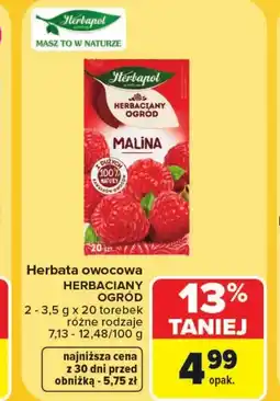 Carrefour Market Herbata owocowa Herbapol oferta