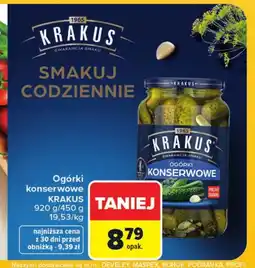 Carrefour Market Ogórki konserwowe Krakus oferta
