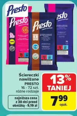 Carrefour Market Ściereczki Presto oferta