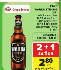 Carrefour Market Piwo Warka Strong oferta