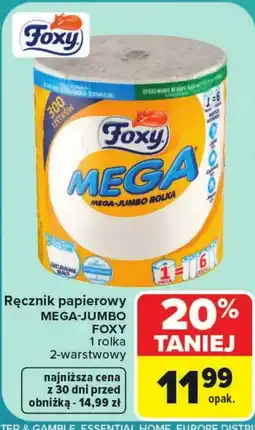 Carrefour Market Ręcznik papierowy Foxy oferta