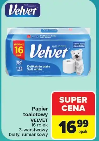 Carrefour Market Papier toaletowy Velvet oferta