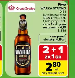 Carrefour Market Piwo Warka Strong oferta