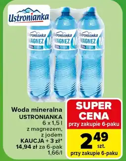 Carrefour Market Woda mineralna Ustronianka oferta