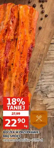 Auchan Boczek w Przyprawie BBQ Smoky oferta
