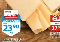 Auchan Ser Złoty Mazur Mlekpol oferta