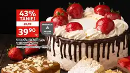 Auchan Tort śmietankowo-truskawkowy oferta