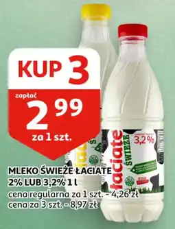 Auchan Mleko Świeże Łaciate oferta