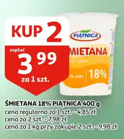 Auchan Śmietana 18% Piątnica oferta
