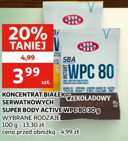 Auchan Koncentrat Białek Serwatkowych Super Body Active WPC 80 oferta