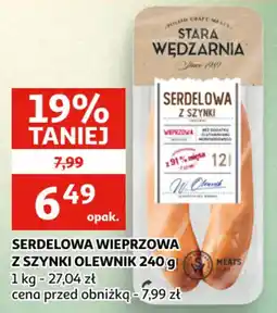 Auchan Serdełowa Wieprzowa z Szynki Olewnik oferta