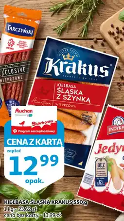 Auchan Kiełbasa Śląska Kracus oferta