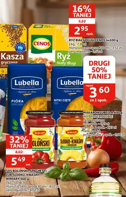 Auchan SOS BOLOŃSKI, SPAGHETTI LUB SŁODKO-KWAŚNY WINIARY oferta