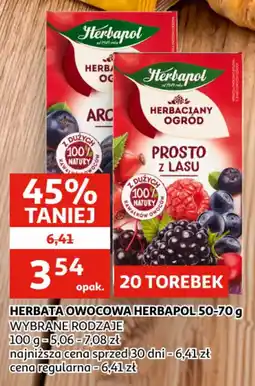 Auchan Herbata Owocowa Herbapol Herbaciany Ogród Prosto z Lasu oferta