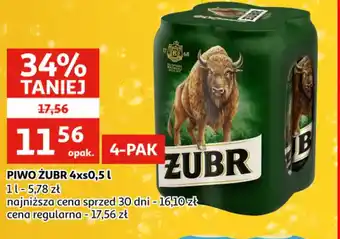 Auchan Piwo Żubr oferta