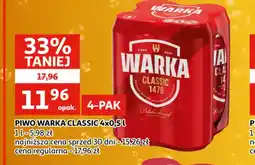 Auchan Piwo Warka Classic oferta