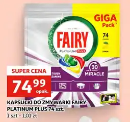 Auchan Kapsułki do zmywarki Fairy Platinum Plus oferta