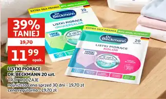 Auchan Listki Piorące Dr. Beckmann oferta