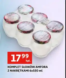 Auchan Komplet Słoików Amfora oferta