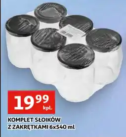 Auchan Komplet Słoików z Zakrętkami oferta