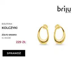 Briju Kolczyki Żółte Srebro oferta