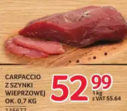 Selgros Carpaccio z szynki wieprzowej oferta