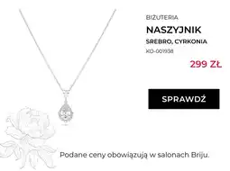 Briju NASZYJNIK SREBRO, CYRKONIA oferta