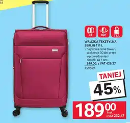 Selgros Walizka Tekstylna Berlin 111 L oferta