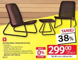 Selgros ZESTAW MEBLI TARASOWYCH RIO oferta