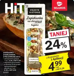 Selgros Zapiekanka na chrupiącej bagietce oferta