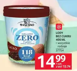 Selgros Mancuso Gelato Zero Cacao oferta