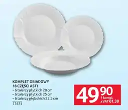 Selgros Komplet obiadowy 18 części Asti oferta