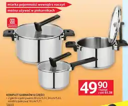 Selgros Komplet garnków 6 części oferta
