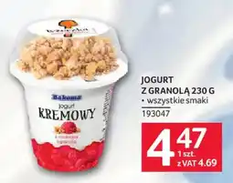 Selgros Jogurt Kremowy z malinami i granolą oferta