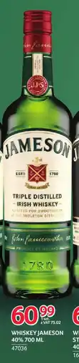 Selgros Whiskey Jameson 40% oferta