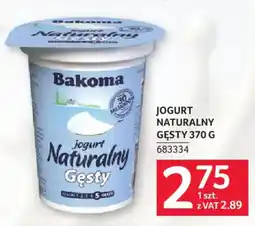 Selgros Bakoma Jogurt Naturalny Gęsty oferta