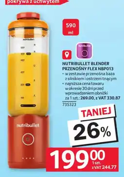 Selgros Nutribullet Blender Przenośny Flex NBP013 oferta