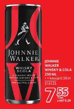 Selgros Johnnie Walker Whisky & Cola oferta