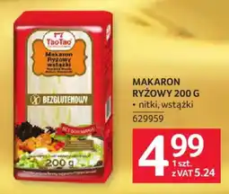 Selgros Makaron Ryżowy wstążki TaoTao oferta