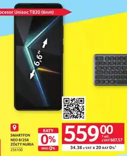 Selgros Smartfon Neo 8/256 Złoty Nubia oferta