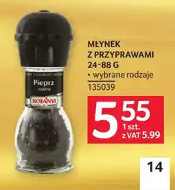 Selgros Młynek z przyprawami Pieprz czarny KOTANYI oferta