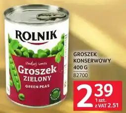 Selgros Rolnik Groszek Zielony oferta