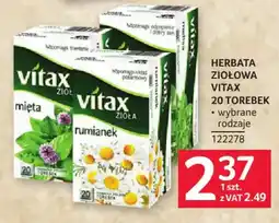 Selgros Herbata ziołowa Vitax oferta