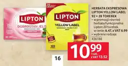 Selgros Herbata ekspresowa Lipton Yellow Label oferta